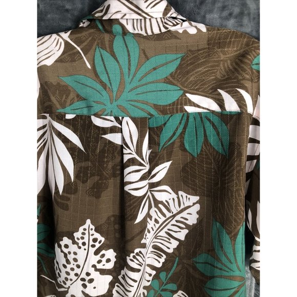 Havanera Hawaiian Shirt Men’s Floral Button Down Tropical Shirt Adult Medium - Picture 13 of 16